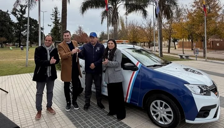 El nuevo vehículo 0 km entregado por el Gobierno de Córdoba para la Guardia Local de Prevención.