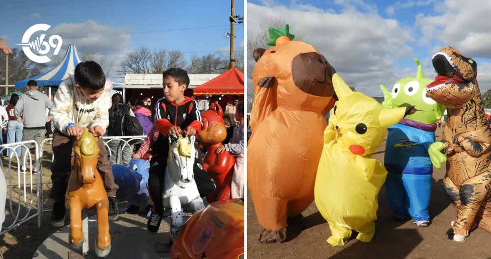 Santa Eufemia celebró el Día de la Niñez con juegos, regalos y una gran convocatoria