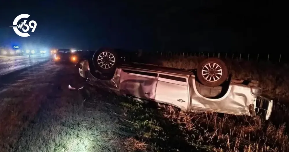 Fatalidad-en-Canals-hombre-volcó-con-camioneta-en-Ruta-3-y-murió-en-hospital
