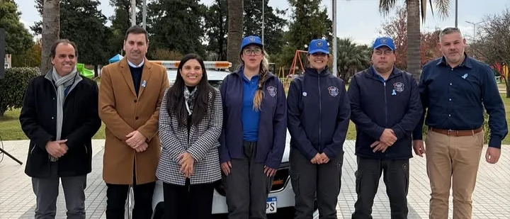 Gisela Barrionuevo junto a funcionarios provinciales recibe nueva Guardia Local para Santa Eufemia
