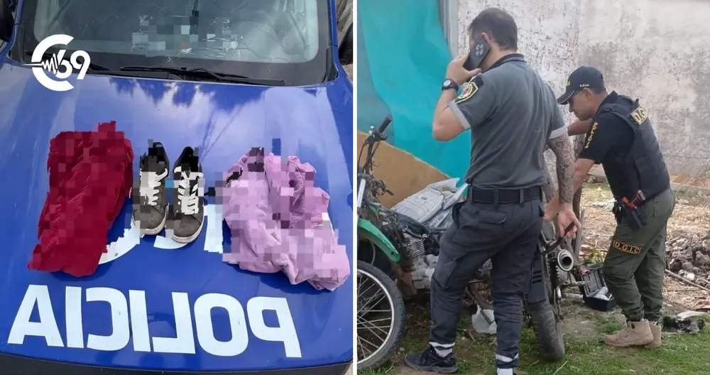 Allanamientos-positivos-en-La-Carlota-secuestraron-prendas-calzado-y-moto-buscada